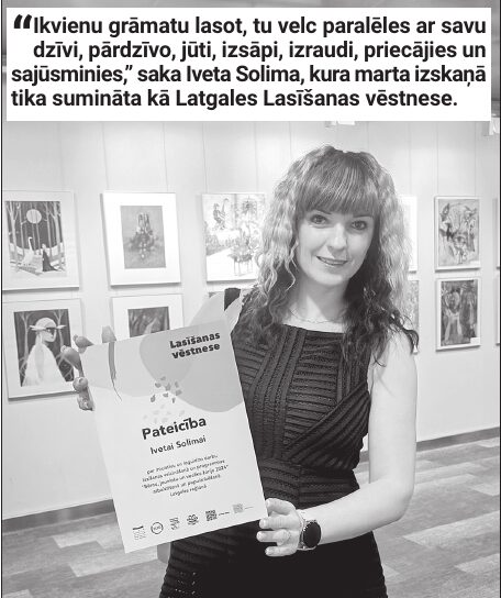 Lasīšanas vēstnese no Krāslavas – pirmsskolas skolotāja Iveta Solima