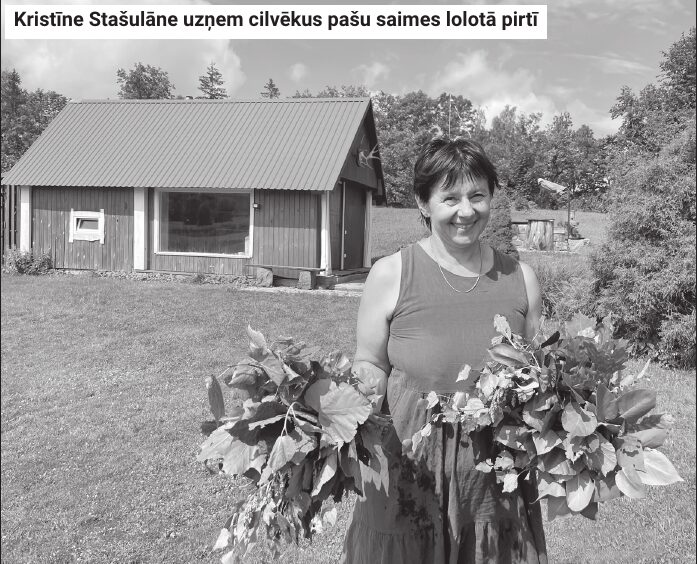 Kristīne Stašulāne aicina ļauties pirts enerģijai