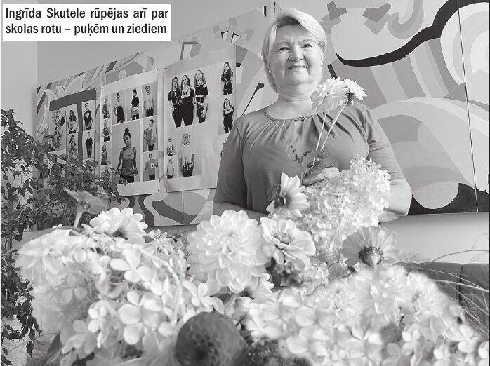 Spodrības un puķu pārvaldniece Ingrīda Skutele