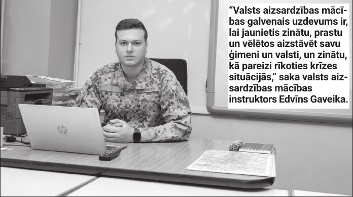 Valsts aizsardzības mācība stiprina jauniešu pilsonisko apziņu