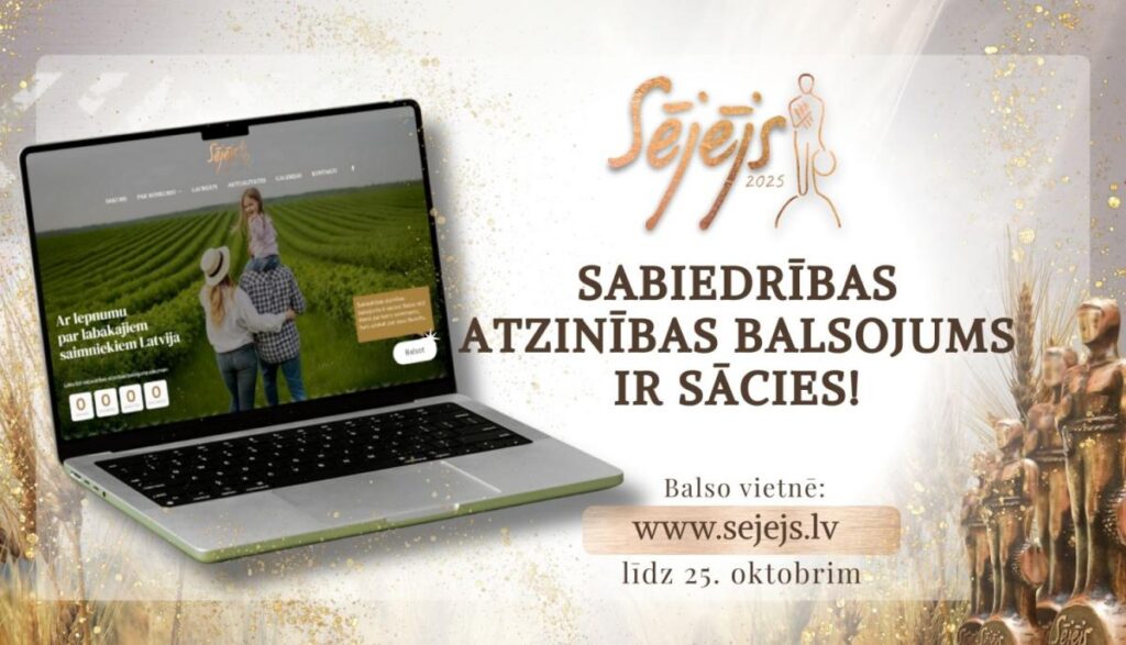 Nobalso par konkursa “Sējējs 2025” nominantiem!