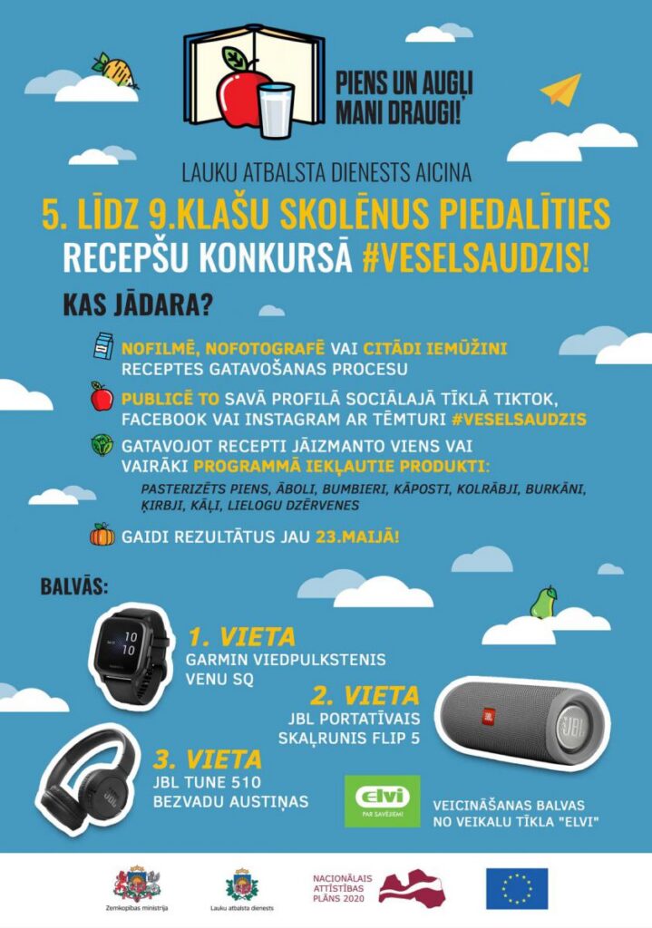 Recepšu konkurss skolēniem un vecākiem