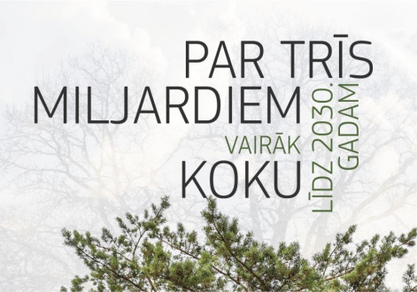 Pievienojies ES iniciatīvai “Par 3 miljardiem koku vairāk”!