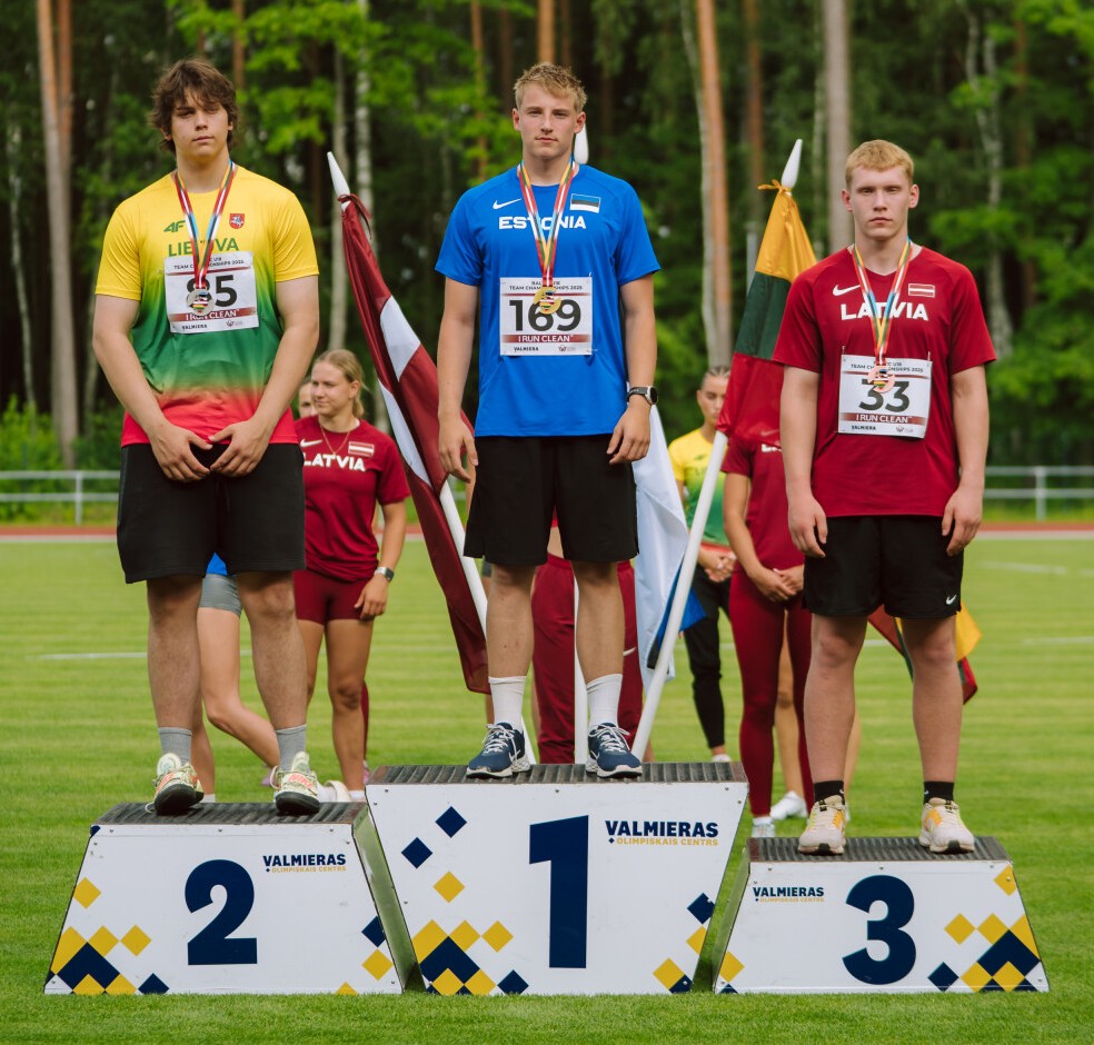 Preiļu novada BJSS vieglatlēti startēja Baltijas komandu sacensībās U-16 un U-18