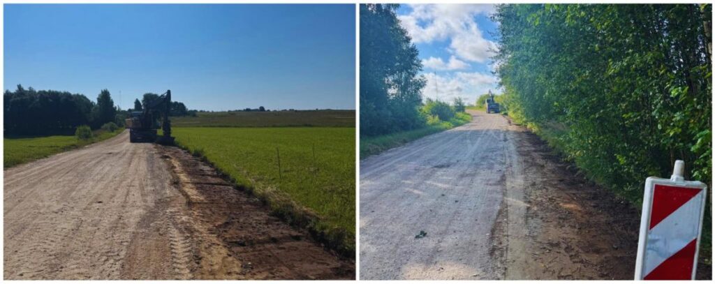 Uzsākti ceļu pārbūves darbi Cirmas pagastā uzņēmējdarbības vides uzlabošanai