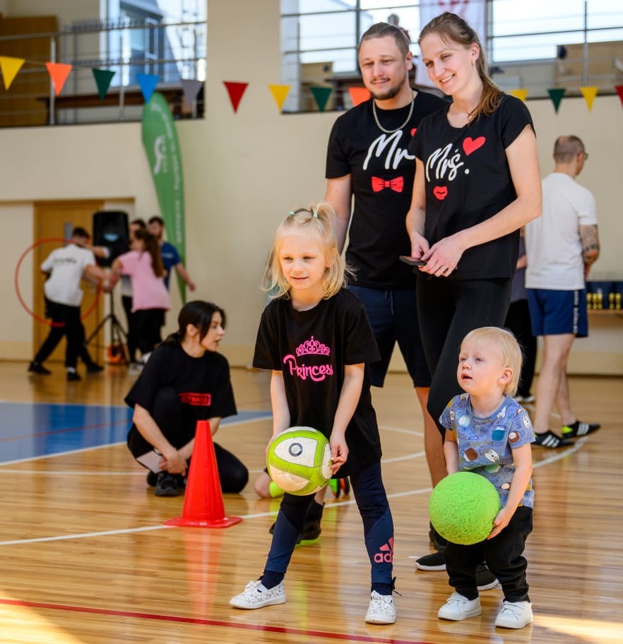 Sporta diena pulcē 27 Rēzeknes ģimenes