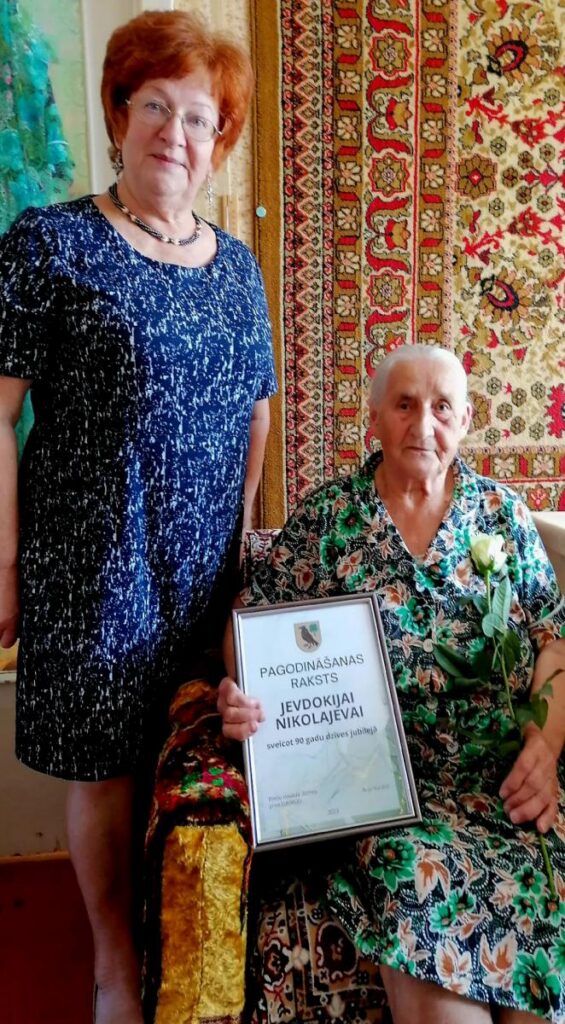 90 gadu jubilejā – spēka un veselības vēlējumi