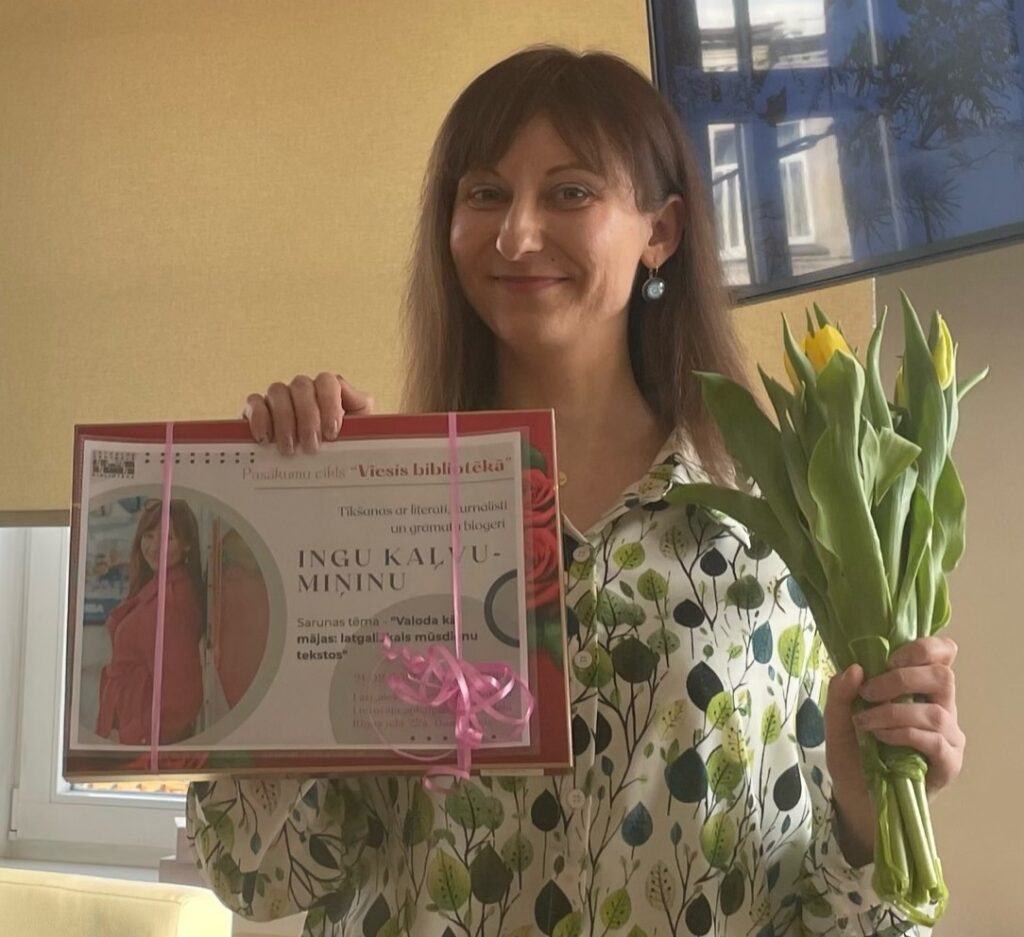 Inga Kaļva-Miņina stāstīja par piederību latgaliešu valodai