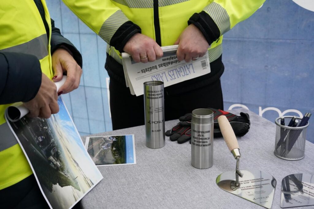 Daugavpils industriālā parka pamatos iemūrēta kapsula