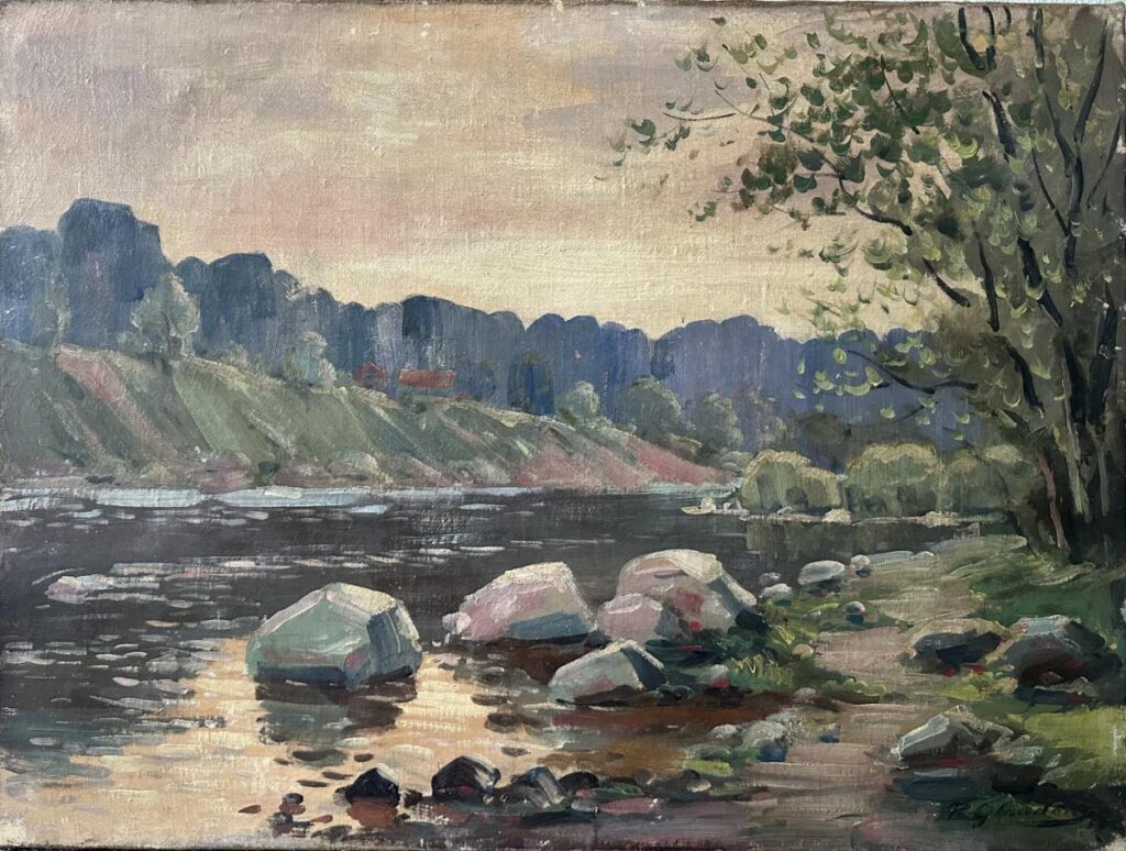 Restaurēta Pāvila Glaudāna glezna