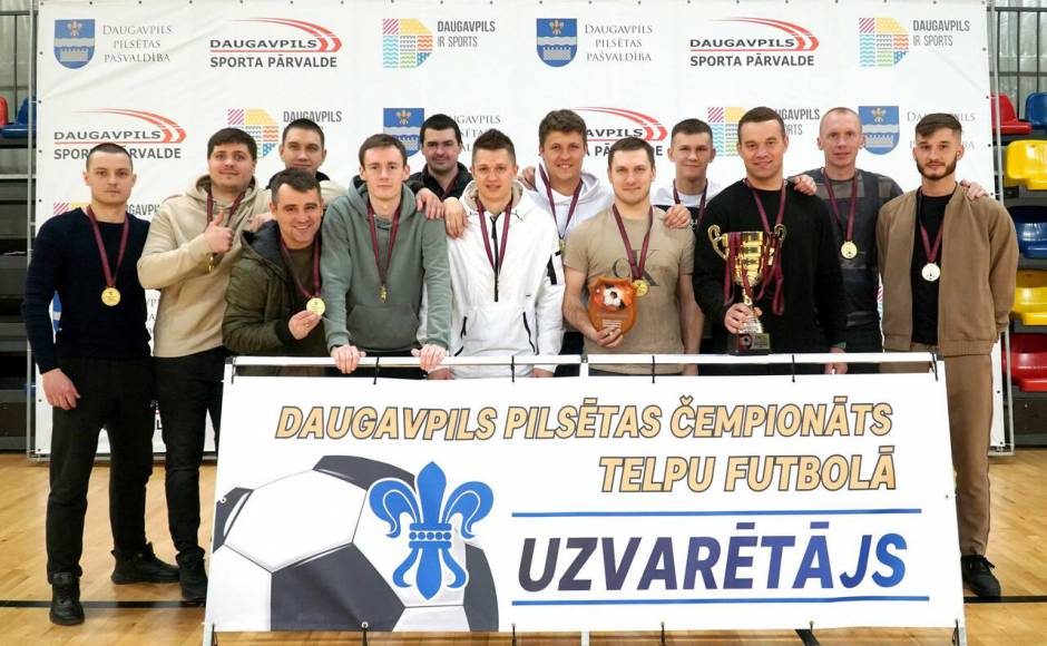 Noslēdzies Daugavpils čempionāts telpu futbolā