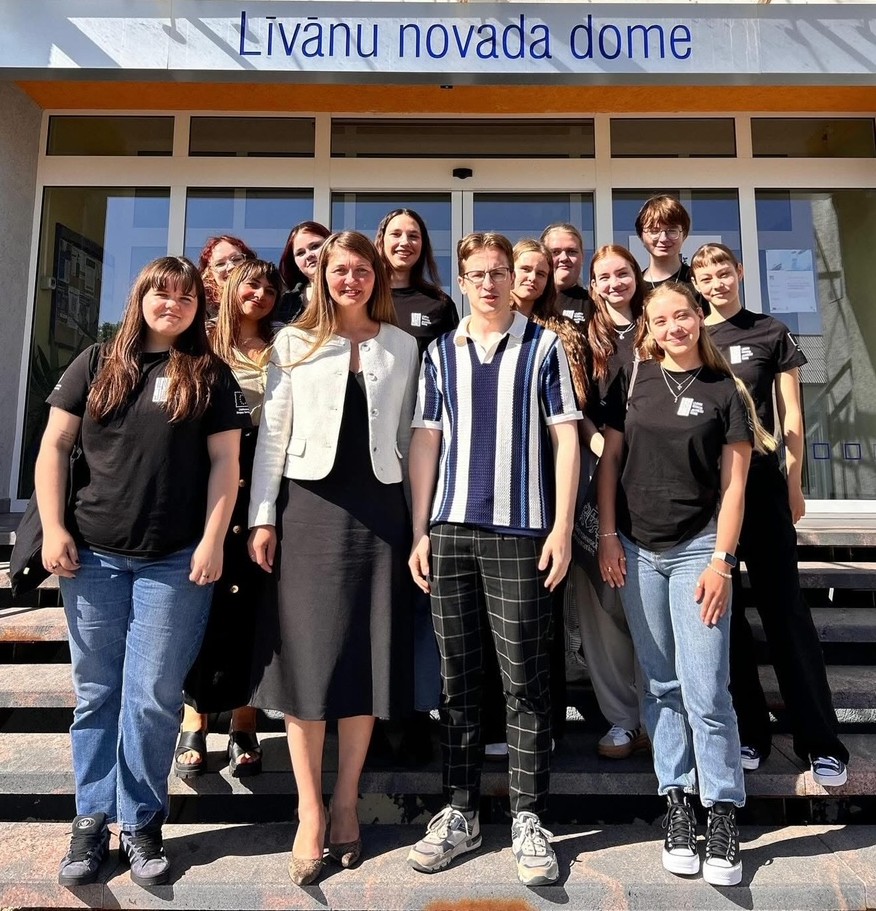 Līvānu novada jauniešu dome tikās ar jauno priekšsēdētāju