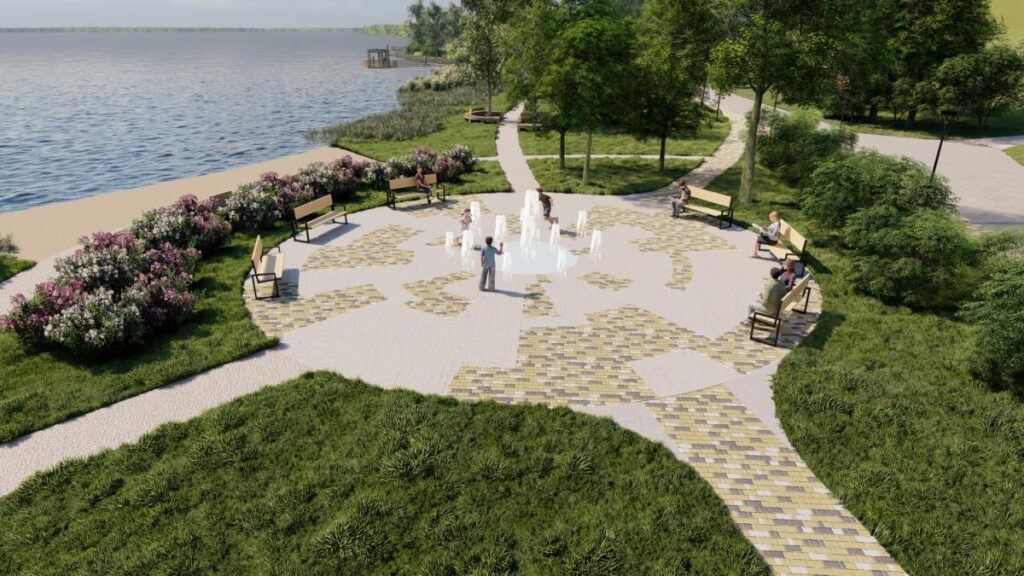 Veidos promenādi Ludzas Lielā ezera krastā