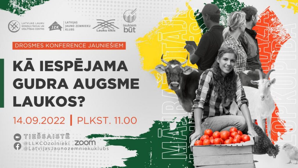 Drosmes konference jauniešiem – “Kā iespējama gudra augsme laukos?”