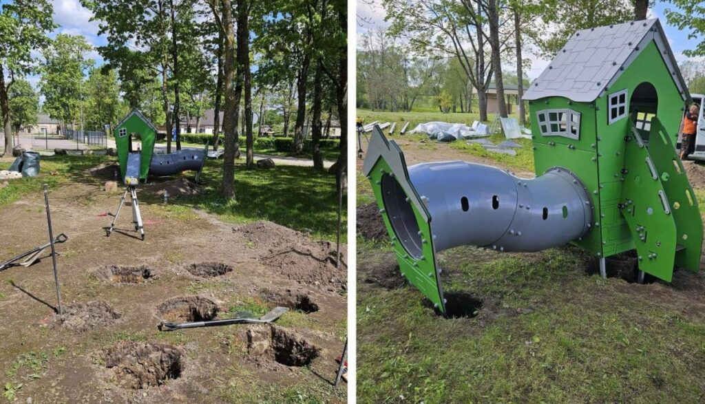 Uzsākti jauna rotaļu laukuma izveides darbi Kārsavā