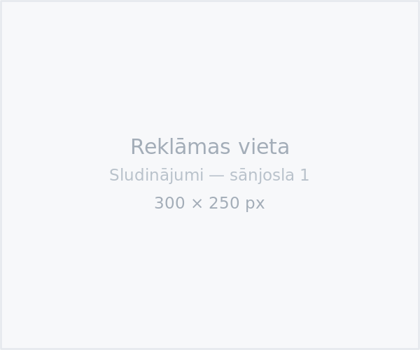 Testa baneris — Sludinājumi — sānjosla 1