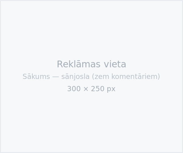 Testa baneris — Sākums — sānjosla (zem komentāriem)